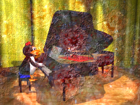 [tux penguins in street of art]